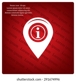 information on pin icon
