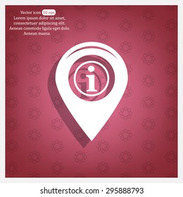 information on pin icon