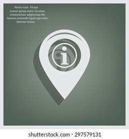 information on pin icon