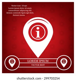 information on pin icon
