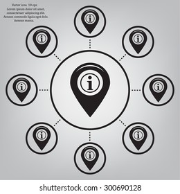 information on pin icon