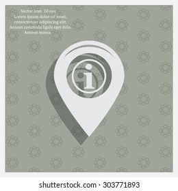 information on pin icon