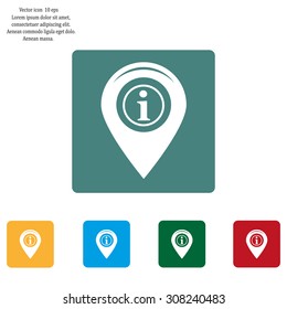 information on pin icon