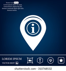 information on pin icon