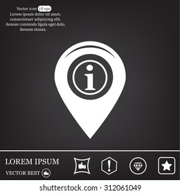 information on pin icon