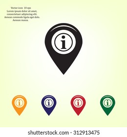 information on pin icon