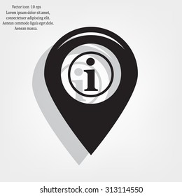 information on pin icon