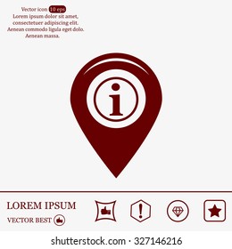 information on pin icon