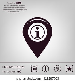 information on pin icon