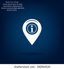 information on pin icon