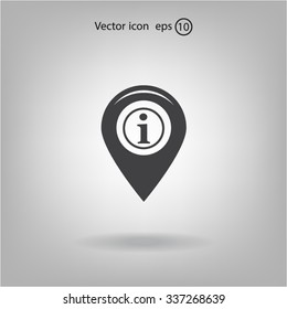 information on pin icon