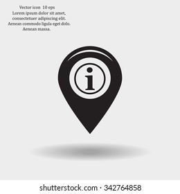 information on pin icon