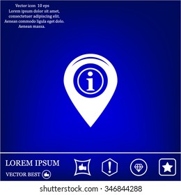 information on pin icon