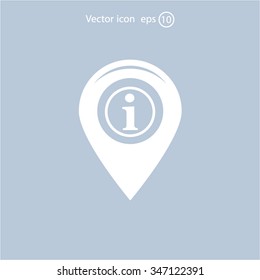 information on pin icon