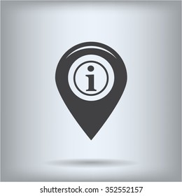 information on pin icon