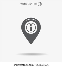 information on pin icon