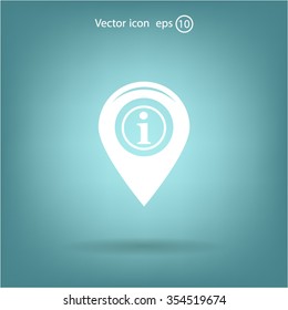 information on pin icon
