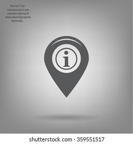 information on pin icon