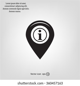 information on pin icon