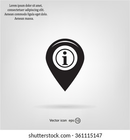 information on pin icon