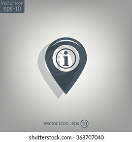 information on pin icon