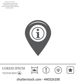 information on pin icon
