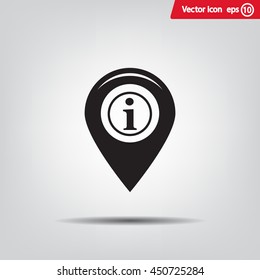 information on pin icon