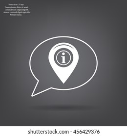 information on pin icon