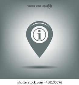 information on pin icon