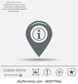 information on pin icon