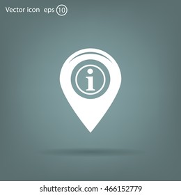 information on pin icon