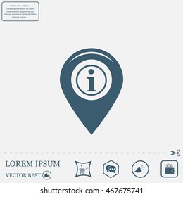 information on pin icon