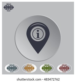 information on pin icon
