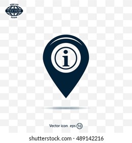 information on pin icon
