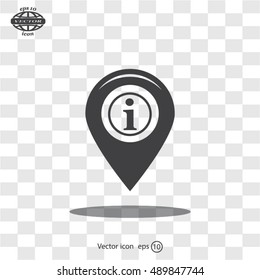 information on pin icon