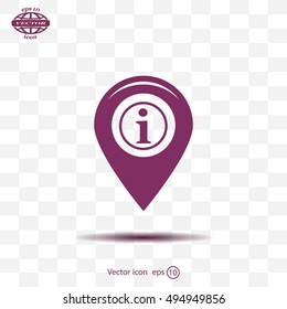 information on pin icon