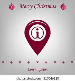 information on pin icon