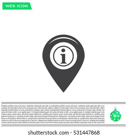 information on pin icon