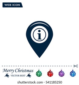 information on pin icon