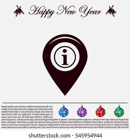 information on pin icon