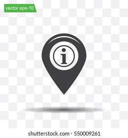information on pin icon