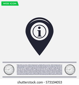 information on pin icon