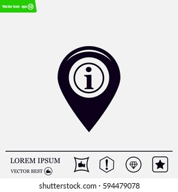 information on pin icon