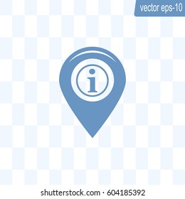 information on pin icon