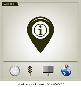 information on pin icon