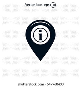 information on pin icon