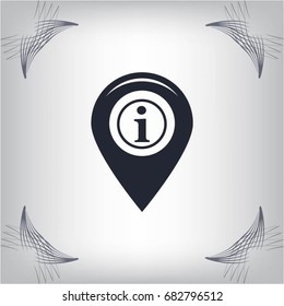 information on pin icon