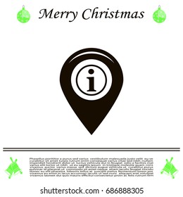 information on pin icon