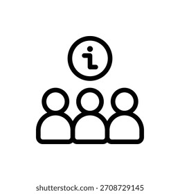 Icono de esquema de información. Icono de información