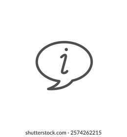 information outline icon vector design good for web or mobile app
